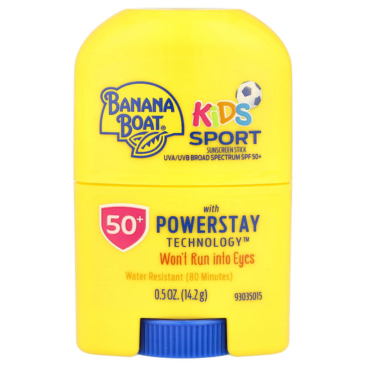 Banana Boat, Kids Sport, Sunscreen Stick, SPF 50+, 0.5 oz (14.2 g)