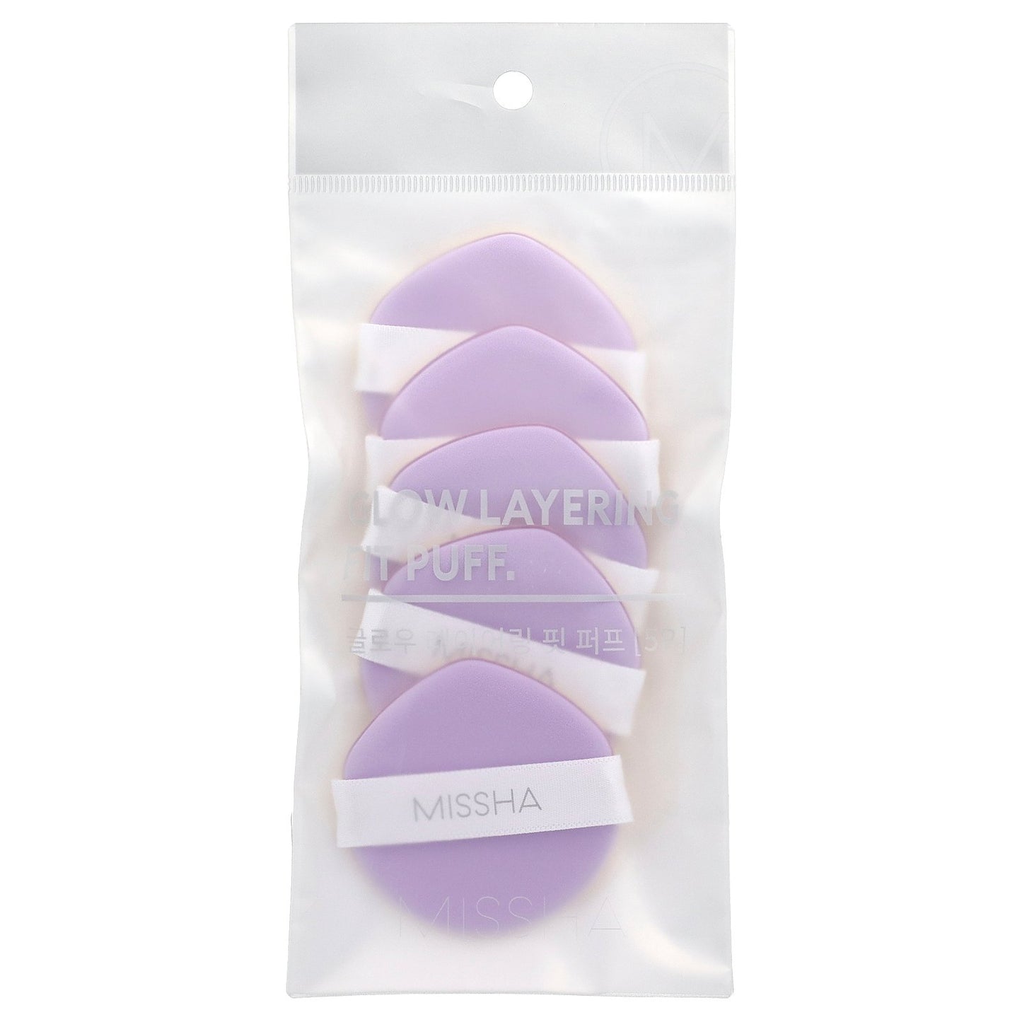 Missha, Glow Layering Fit Puff, 5 Pieces