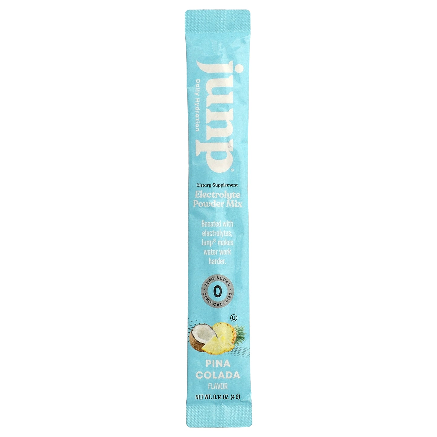 JUNP Hydration, Electrolyte Powder Mix, Pina Colada, 5 Stick Packs, 0.14 oz (4 g) Each