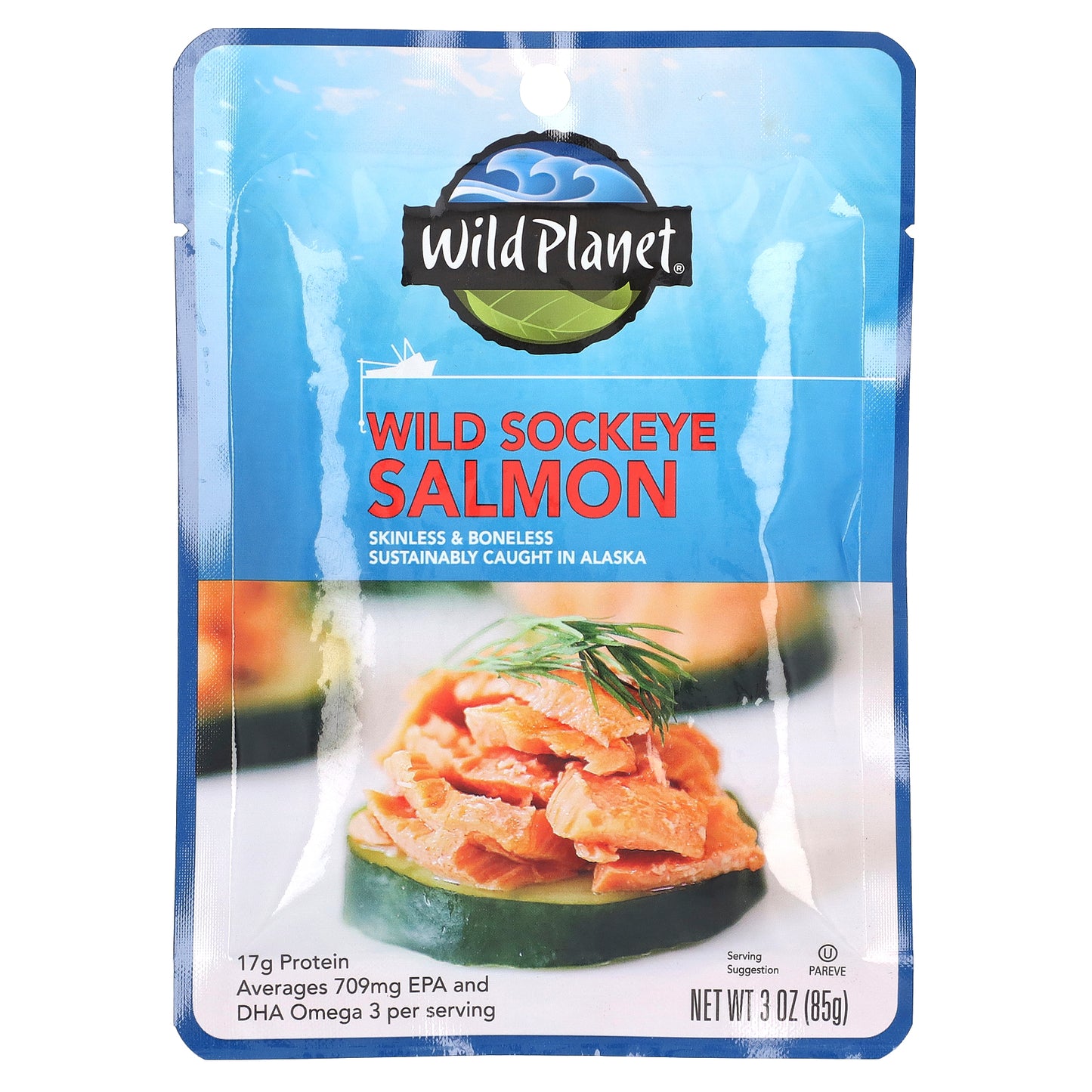 Wild Planet, Wild Sockeye Salmon, 3 oz (85 g)