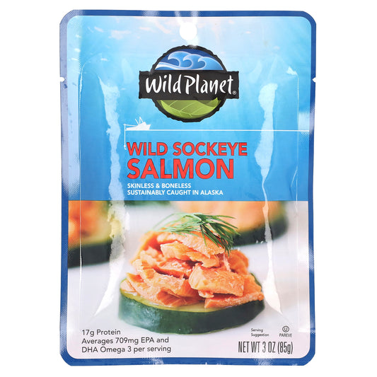 Wild Planet, Wild Sockeye Salmon, 3 oz (85 g)