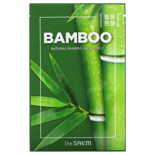 The Saem, Natural Bamboo Beauty Sheet Mask, 5 Sheet Masks, 0.71 fl oz (21 ml)