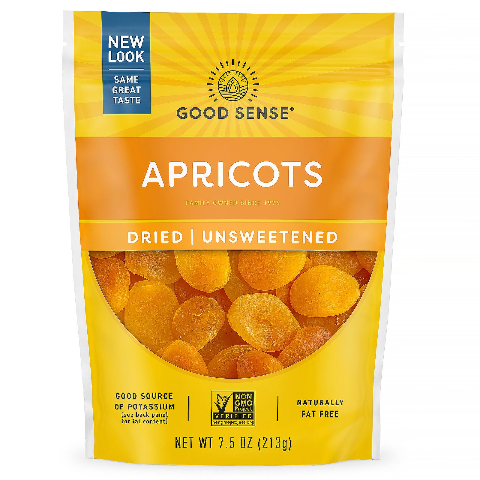 Good Sense, Apricots, Dried & Unsweetened, 7.5 oz (213 g)