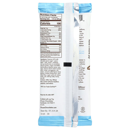 Chuao Chocolatier, Milk Chocolate Bar, Oh My S'mores!™, 2.8 oz (80 g)