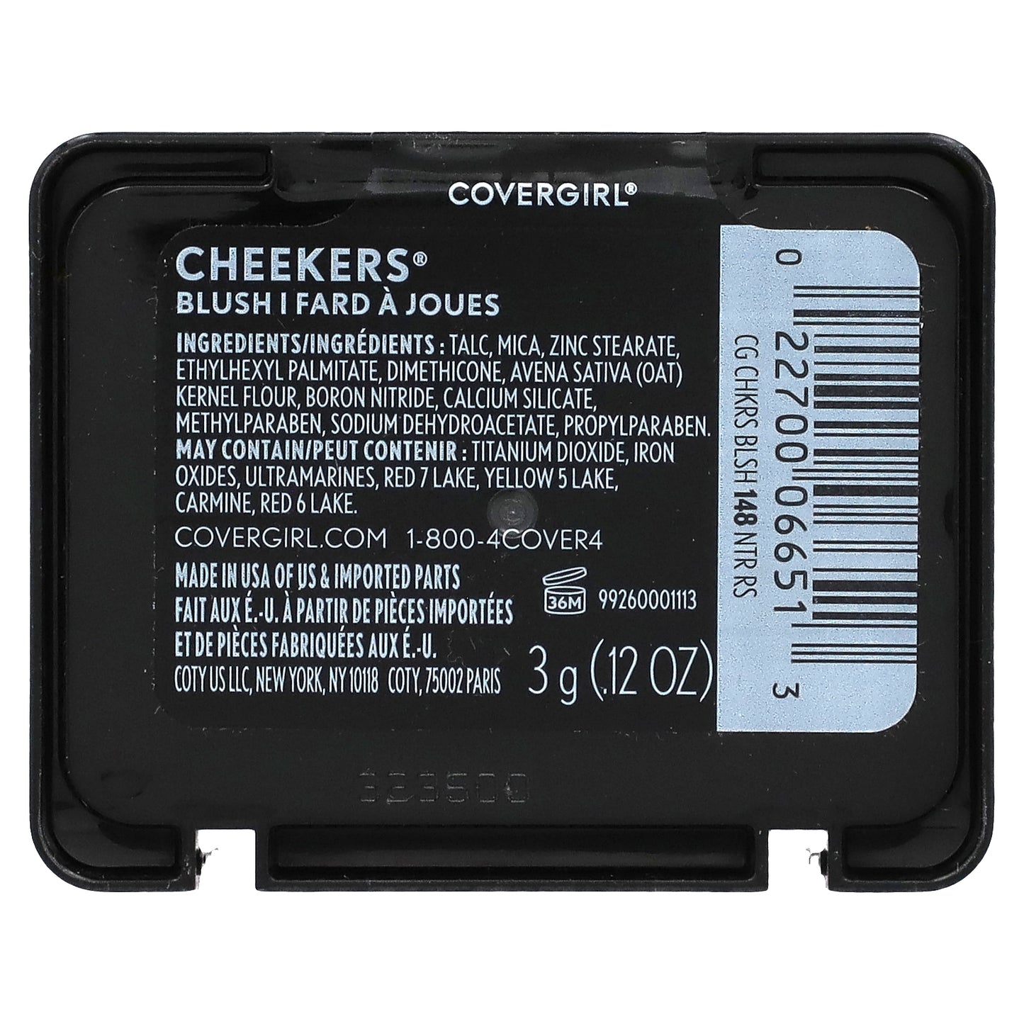 Covergirl, Cheekers Blush, 148 Natural Rose, 0.12 oz (3 g)