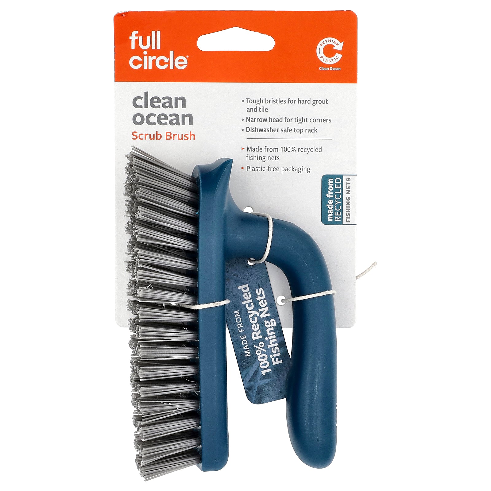 Full Circle, Clean Ocean Scrub Brush, 1 Count