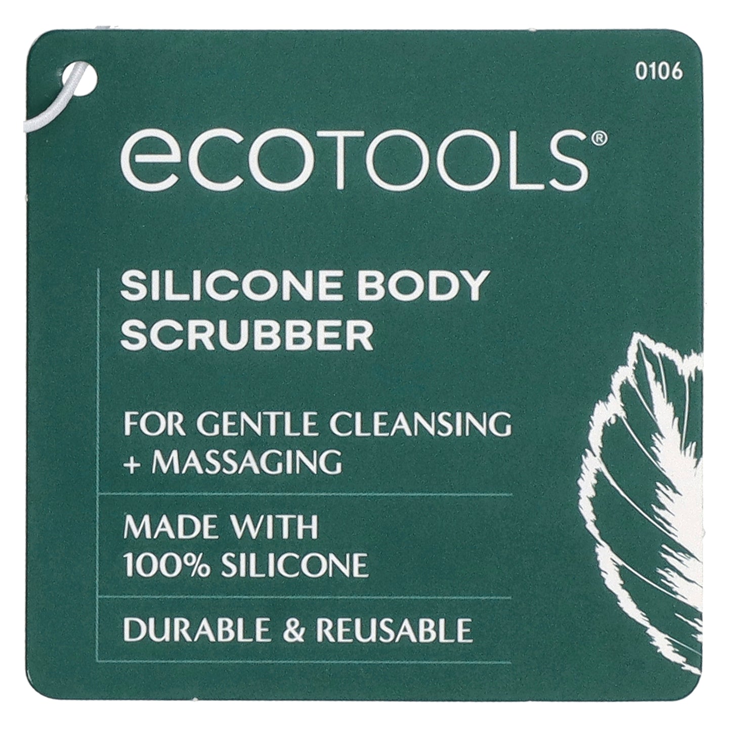 EcoTools, Silicone Body Scrubber, 1 Scrubber