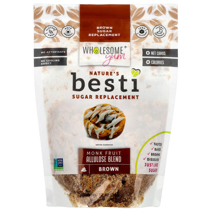 Wholesome Yum, Besti, Brown Sugar Replacement, Monk Fruit Allulose Blend, 12 oz (340 g)