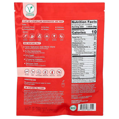 Venture Pal, Hydration Boost, Electrolyte Drink Mix, Cherry, 16 Sticks, 0.32 oz (9 g) Each