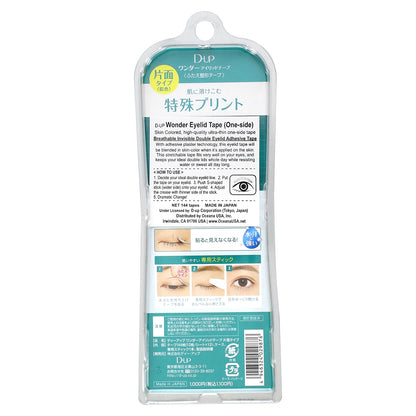 D-UP, Wonder Eyelid Tape, One-Side, 144 Tapes