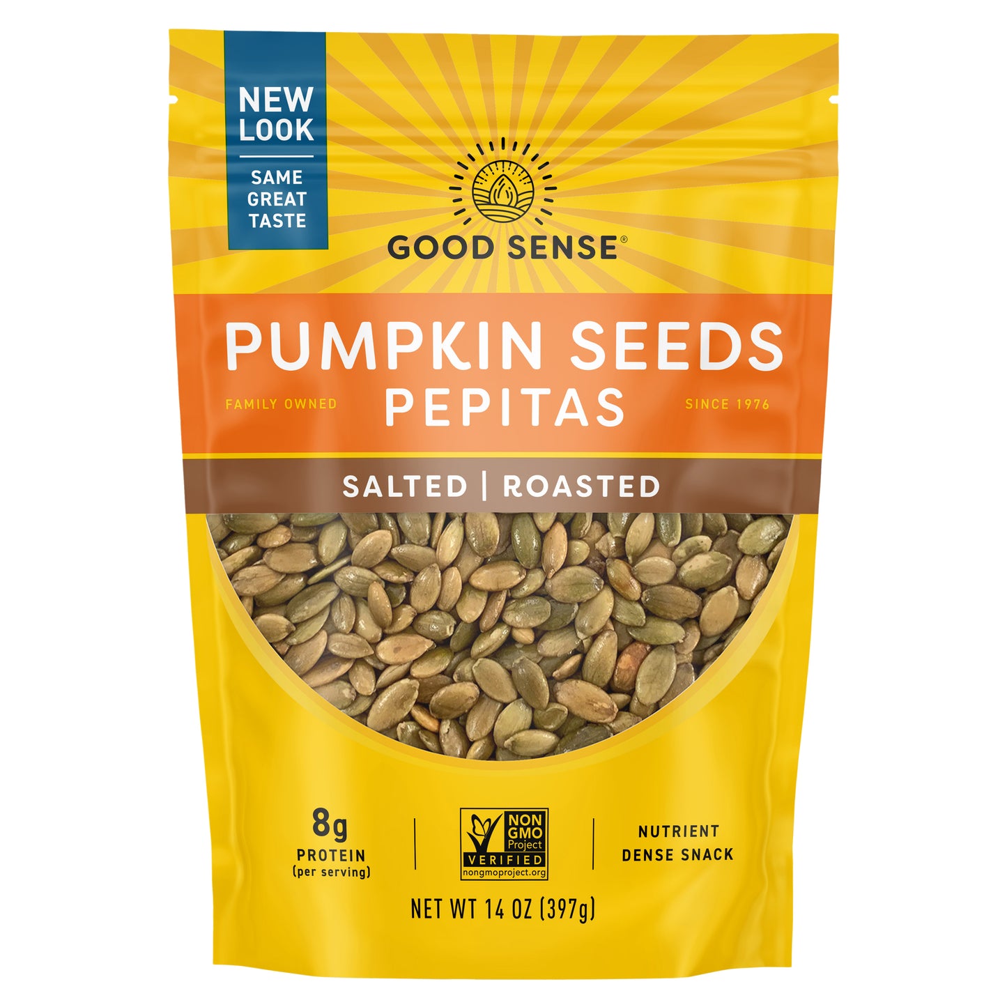 Good Sense, Pumpkin Seeds Pepitas, Salted & Roasted, 14 oz (397 g)