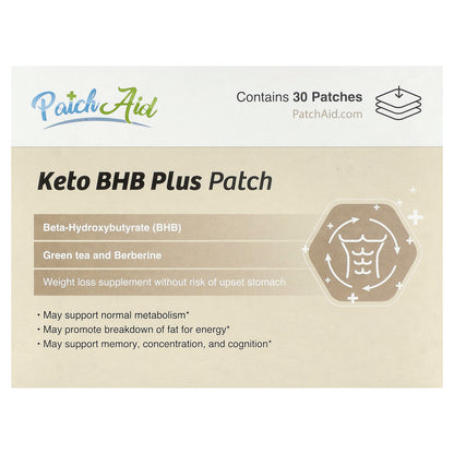 PatchAid, Keto BHB Plus Patch, 30 Patches