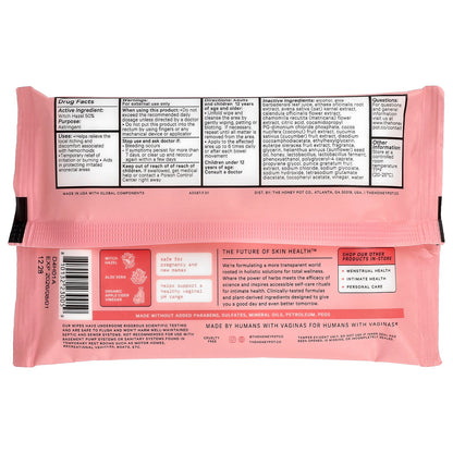 The Honey Pot Company, Soothing Hemorrhoidal Wipes, Maximum Strength, 20 Wipes