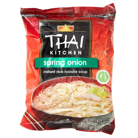 Thai Kitchen, Instant Rice Noodle Soup, Spring Onion, 1.6 oz (45 g)