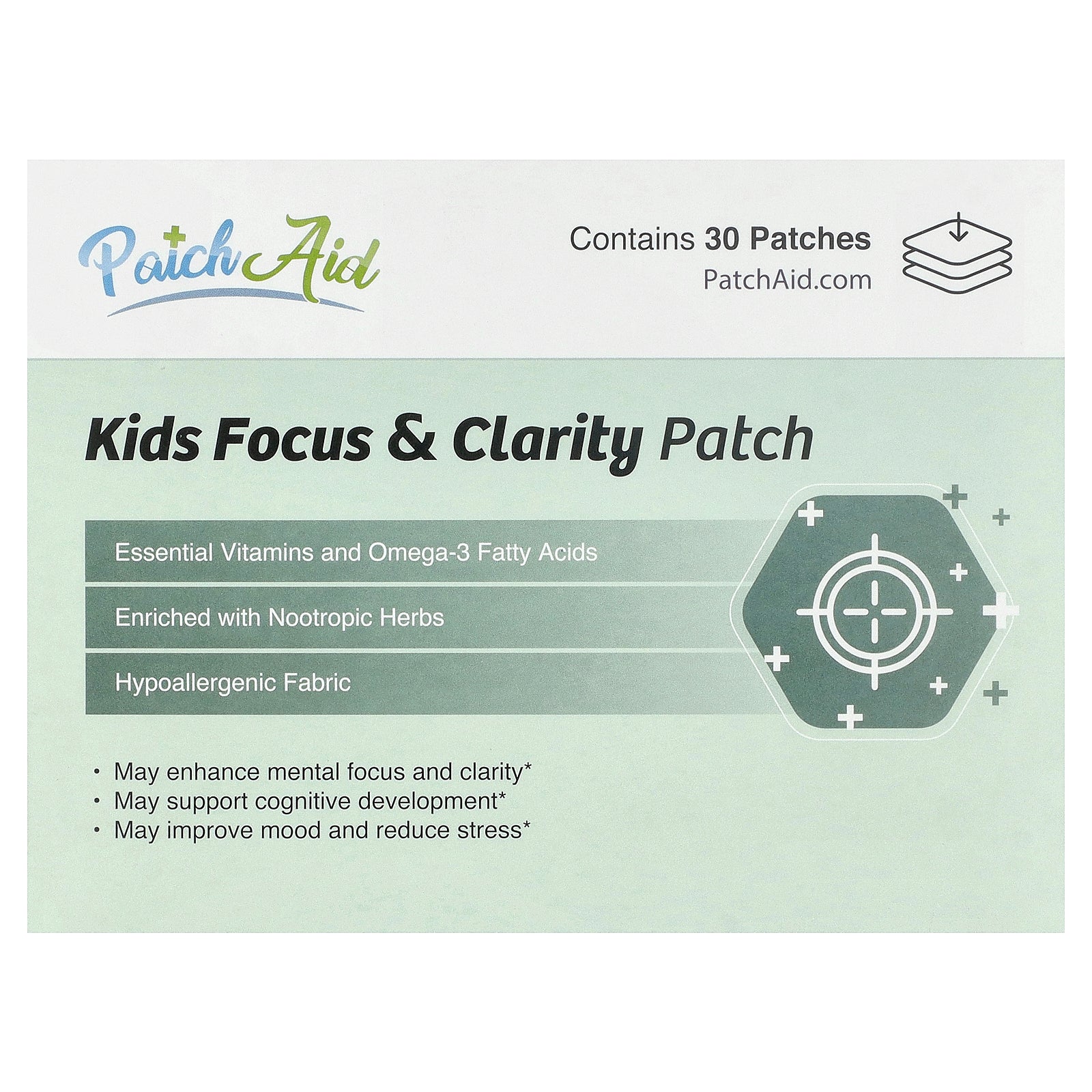 PatchAid, Kids Focus & Clarity Patch, 30 Patches