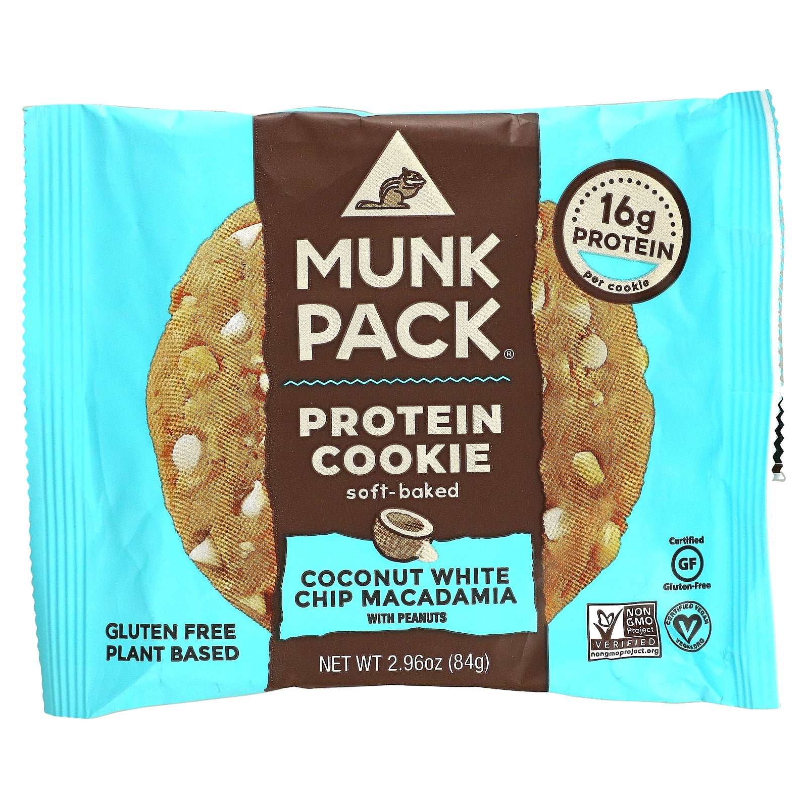 Munk Pack, Protein Cookie, Coconut White Chip Macadamia, 2.96 oz (84 g)