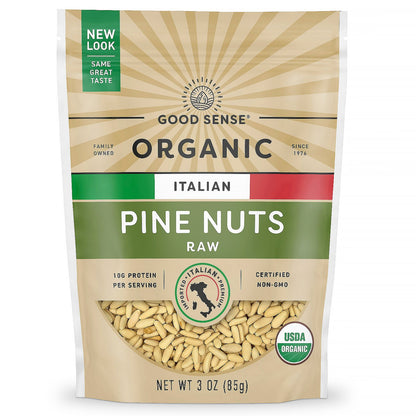 Good Sense, Organic Italian Pine Nuts, Raw, 3 oz (85 g)