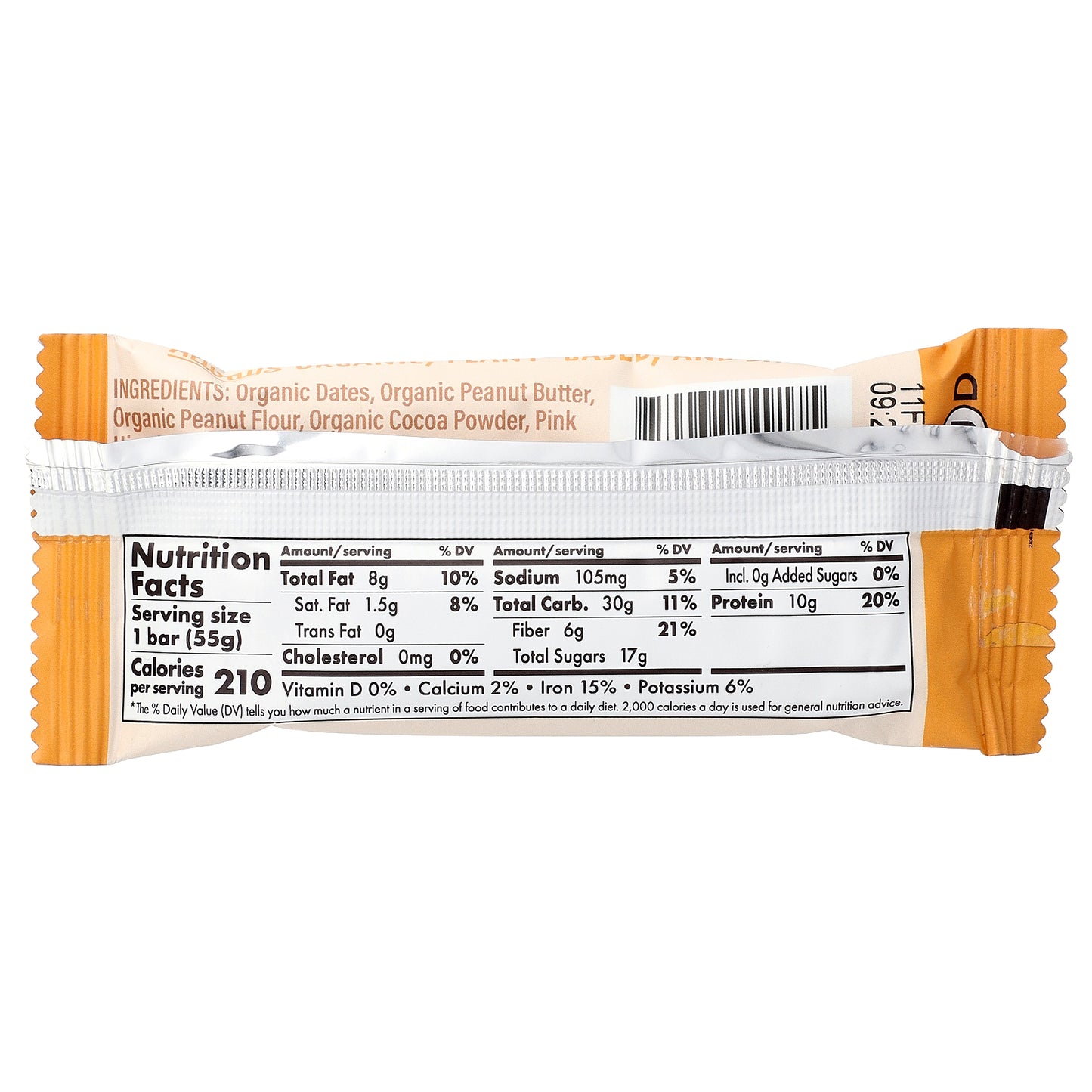 Skout Organic, Protein Bar, Chocolate Peanut Butter, 1.9 oz (55 g)