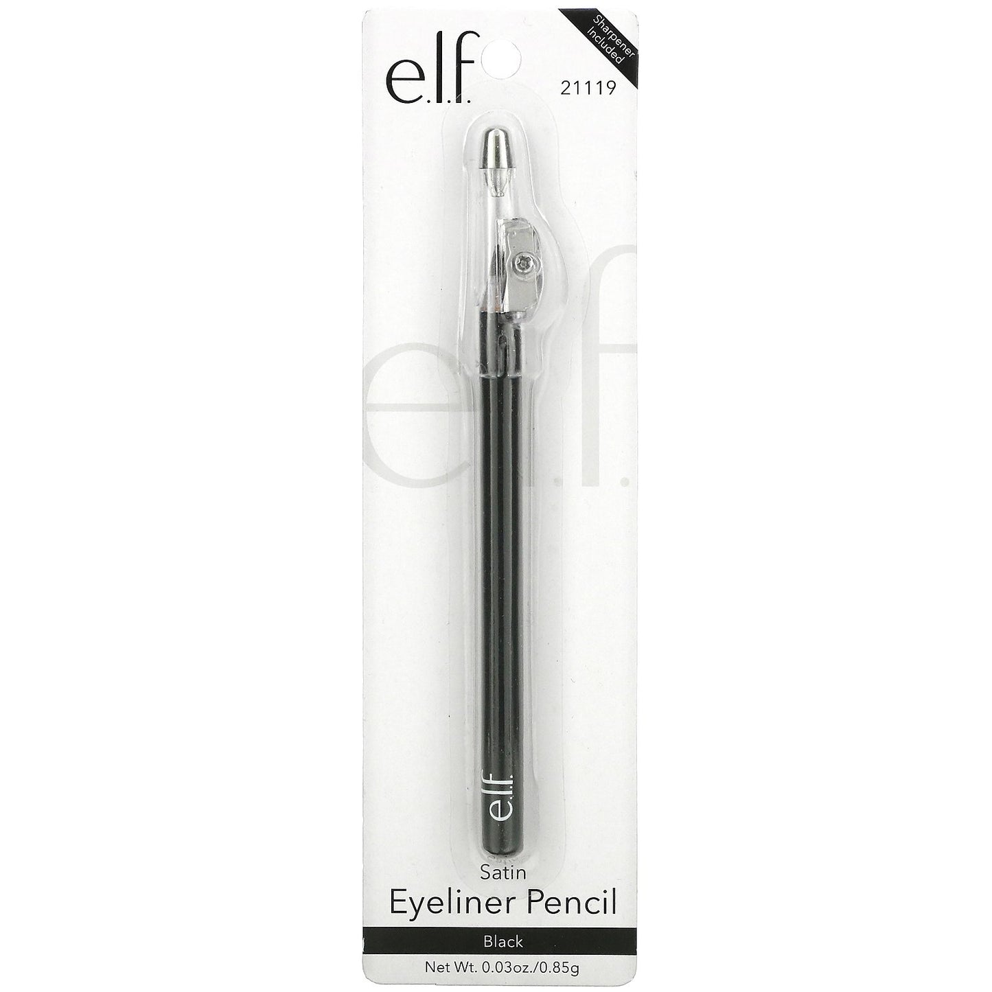 E.L.F., Satin Eyeliner Pencil, Black, 0.03 oz (0.85 g)