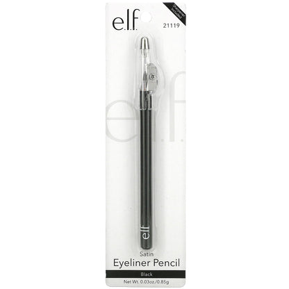 E.L.F., Satin Eyeliner Pencil, Black, 0.03 oz (0.85 g)