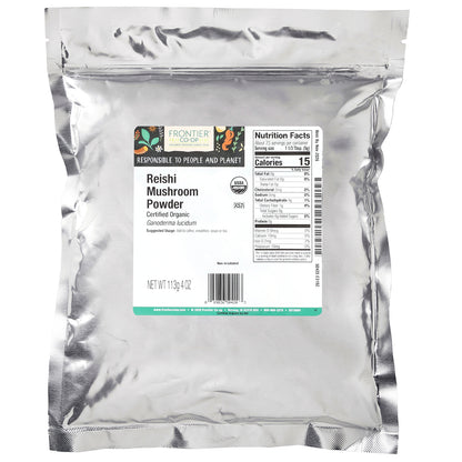 Frontier Co-op, Organic Reishi Mushroom Powder, 4 oz (113 g)
