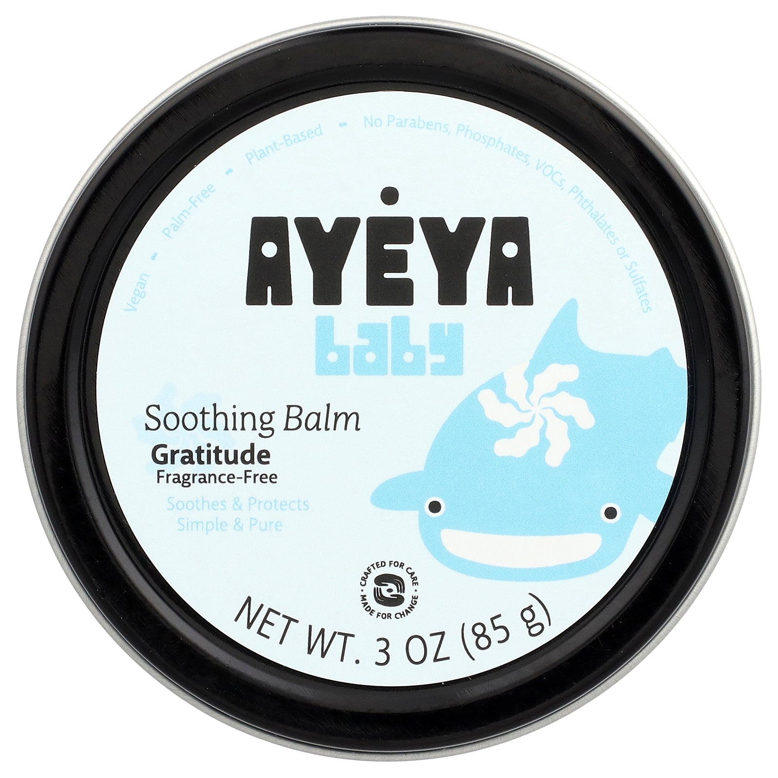 Ayeya, Baby, Soothing Balm, Fragrance-Free, 3 oz (85 g)