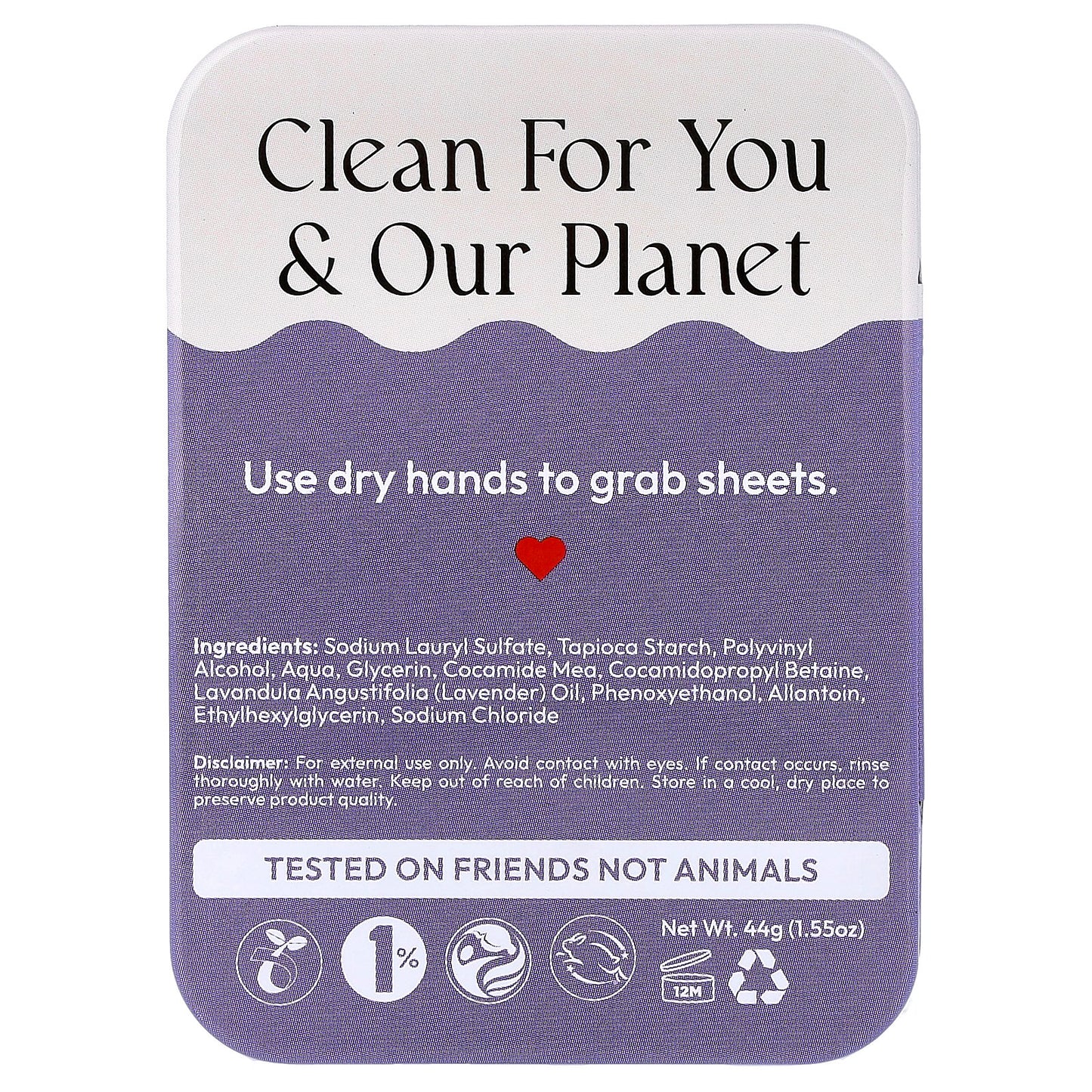 fomin, Travel Soap Sheets, Lavender, 100 Sheets