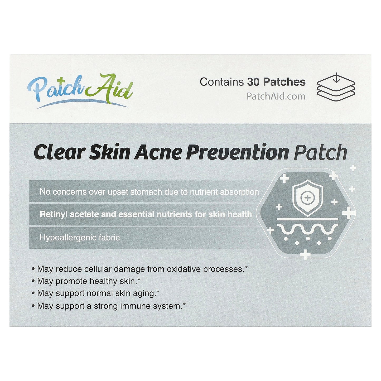 PatchAid, Clear Skin Acne Prevention Patch, 30 Patches