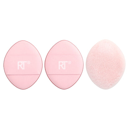 Real Techniques, Mini Miracle Powder Puff Trio, 3 Pack