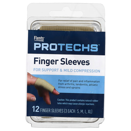 Flents, Protechs, Finger Sleeves, S,M,L,XL, 12 Finger Sleeves