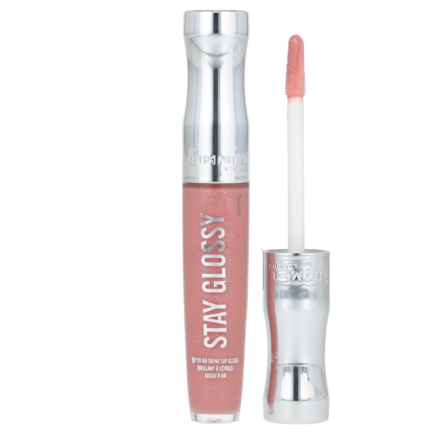 Rimmel London, Stay Glossy Lip Gloss, 130 Blushing Belgraves, 0.18 fl oz (5.5 ml)