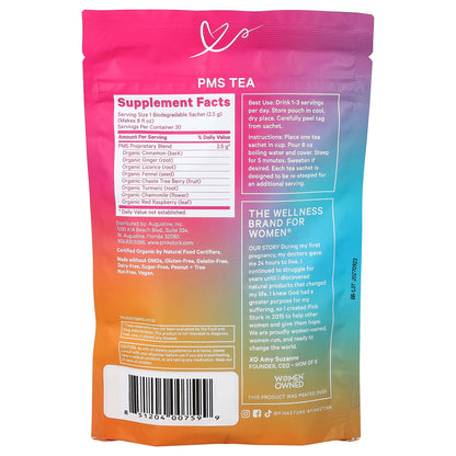 Pink Stork, PMS Tea, Warm Cinnamon, 15 Sachets, 1.3 oz (37.5 g)