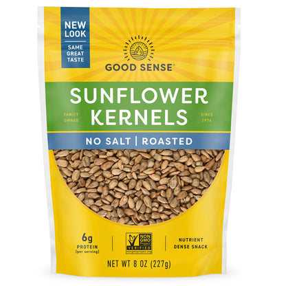 Good Sense, Sunflower Kernels, No Salt, Roasted, 8 oz (227 g)