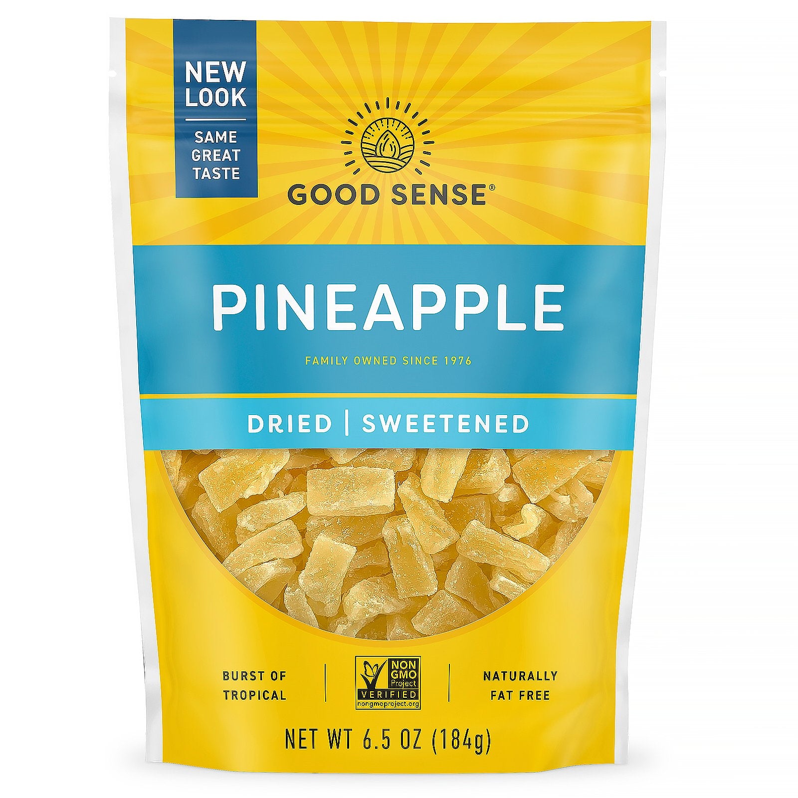 Good Sense, Pineapple, Dried & Sweetened, 6.5 oz (184 g)