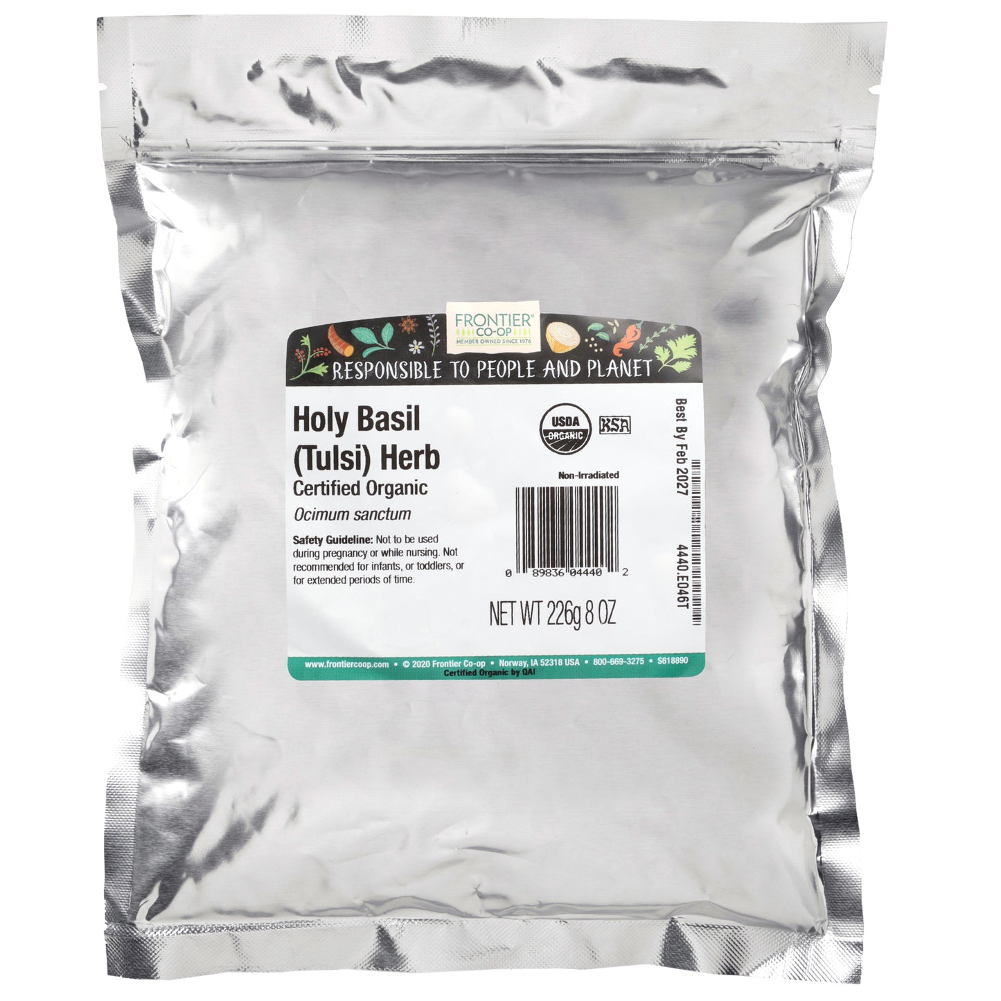 Frontier Co-op, Organic Holy Basil (Tulsi) Herb, 8 oz (226 g)