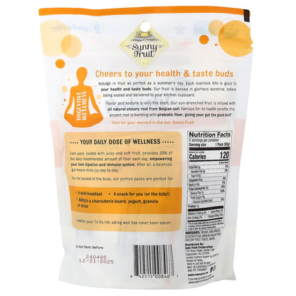 Sunny Fruit, Organic Dried Apricots With Added Prebiotics, 5 Packs, 1.76 oz (50 g) Each