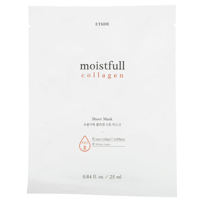 ETUDE, Moistfull Collagen, Beauty Sheet Mask, 1 Sheet, 0.84 fl oz (25 ml)