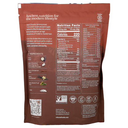 MIKUNA, Chocho Plant Protein Powder, Cinnamon Horchata, 1.62 lbs (735 g)