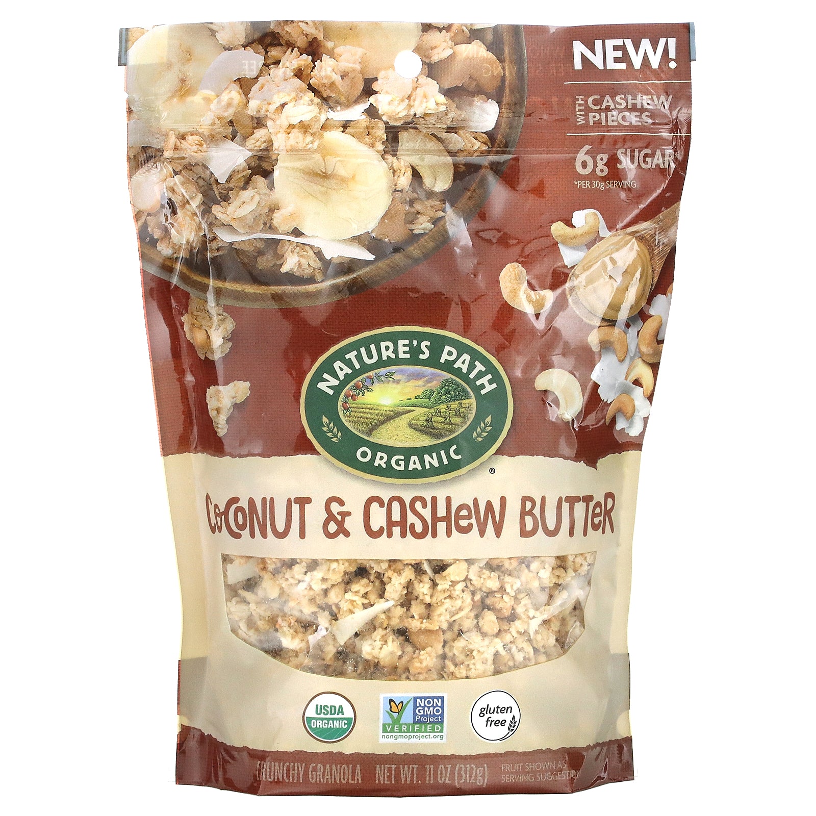 Nature's Path, Crunchy Granola, Coconut & Cashew Butter, 11 oz (312 g)