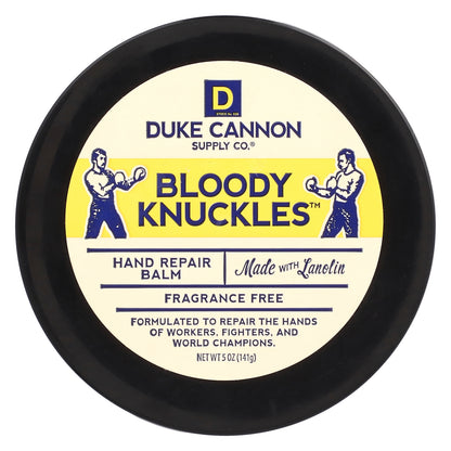 Duke Cannon Supply Co., Bloody Knuckles™, Hand Repair Balm, Fragrance Free, 5 oz (141 g)