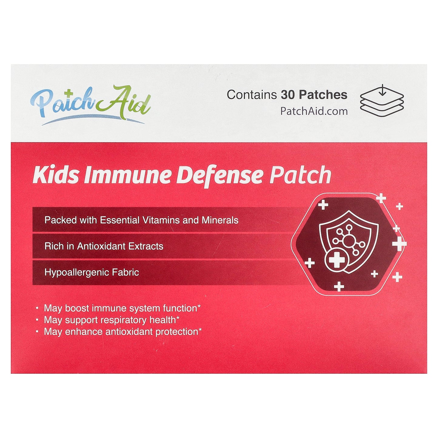 PatchAid, Kids Immune Defense Patch, 30 Patches