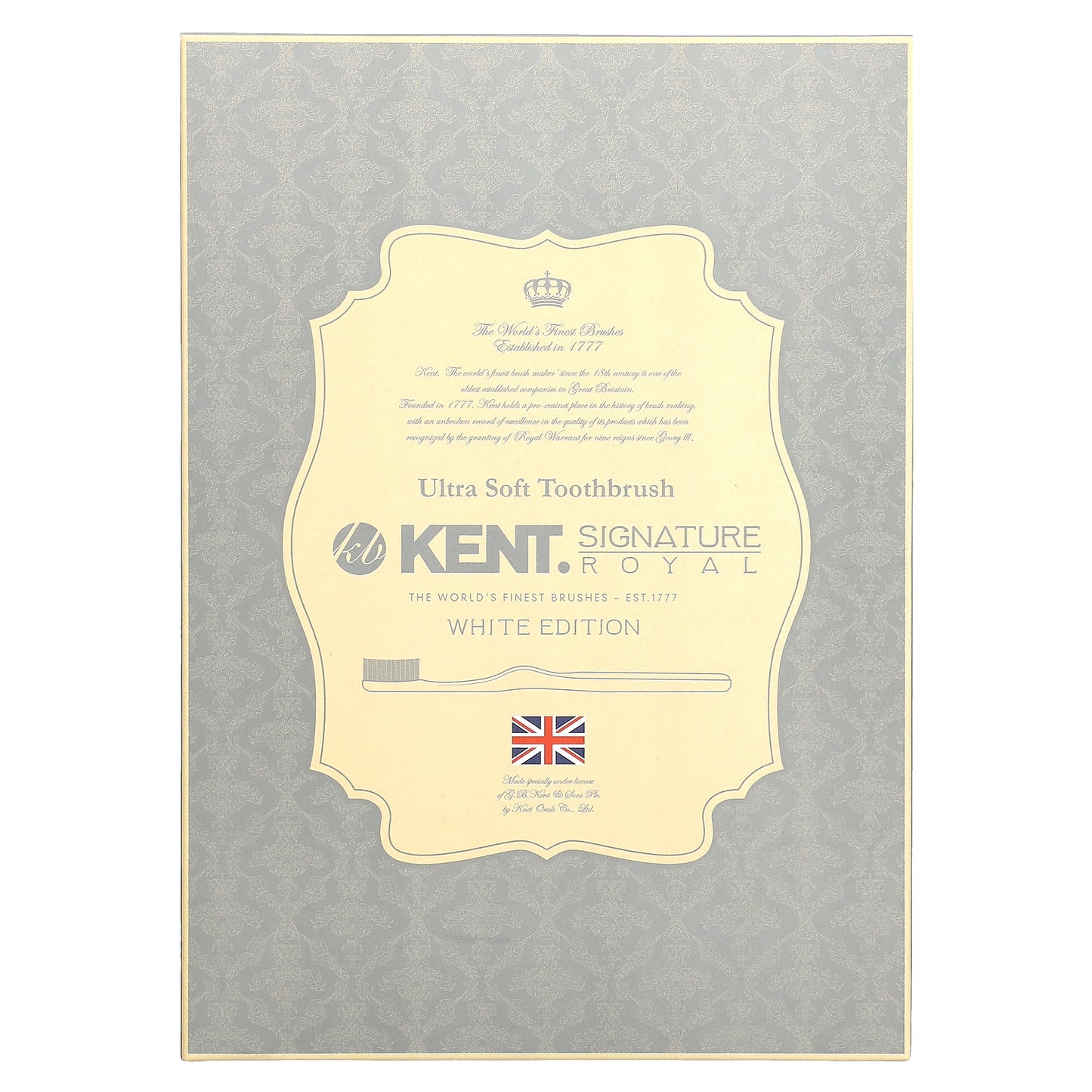 Kent, Signature Royal, White Edition, Ultra Soft Toothbrush, 5 Pack