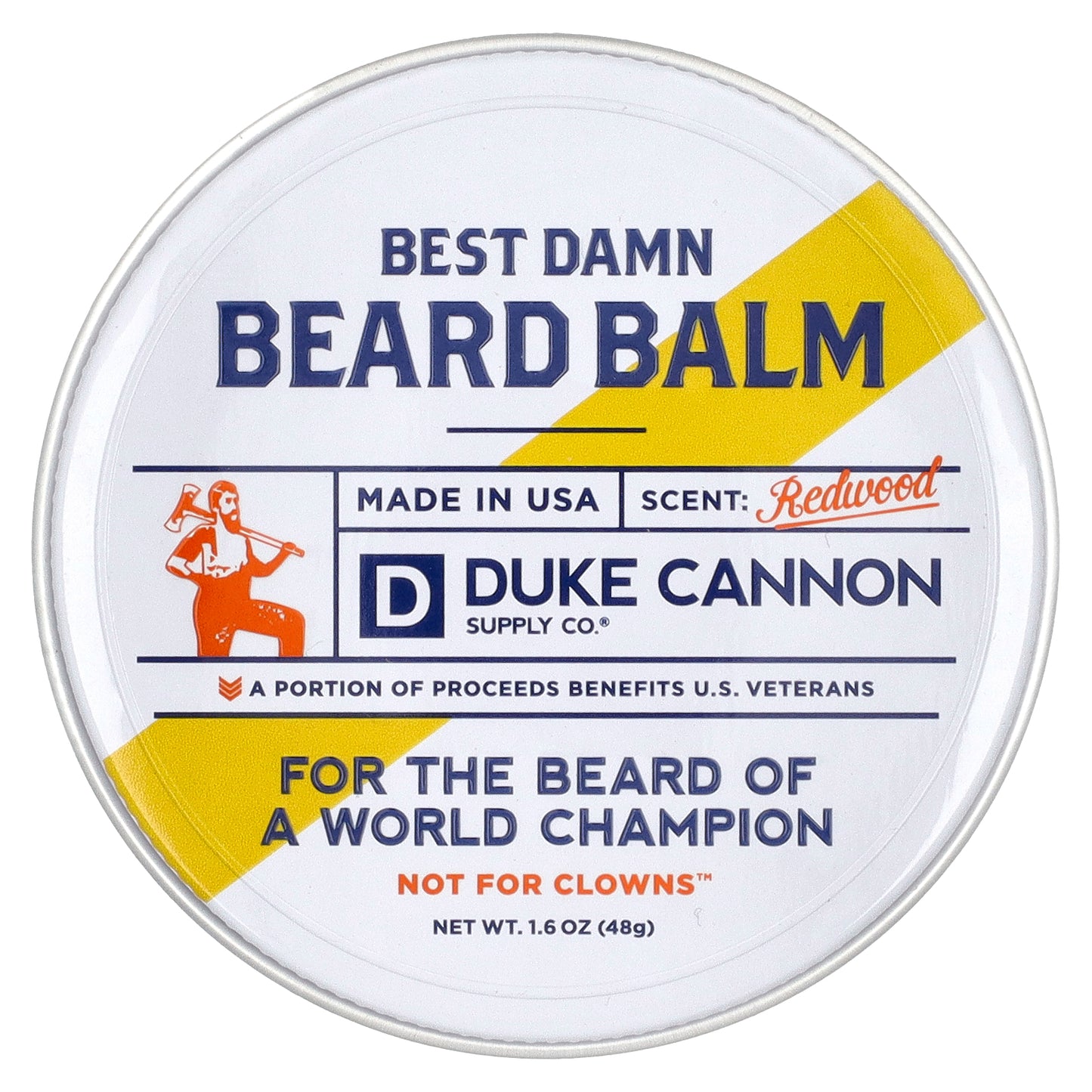 Duke Cannon Supply Co., Best Damn Beard Balm, Redwood, 1.6 oz (48 g)