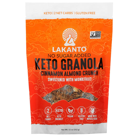 Lakanto, Keto Granola, Cinnamon Almond Crunch, 11 oz (312 g)