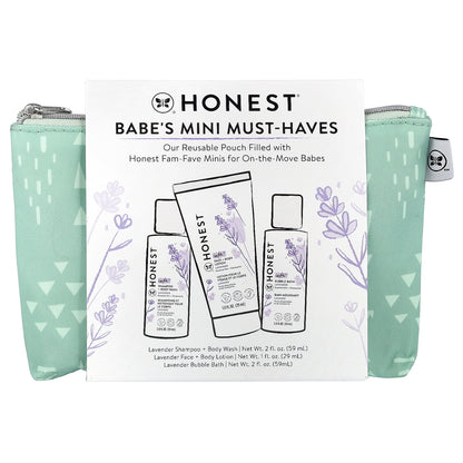 The Honest Company, Babe's Mini Must-Haves, Lavender, 4 Piece Set