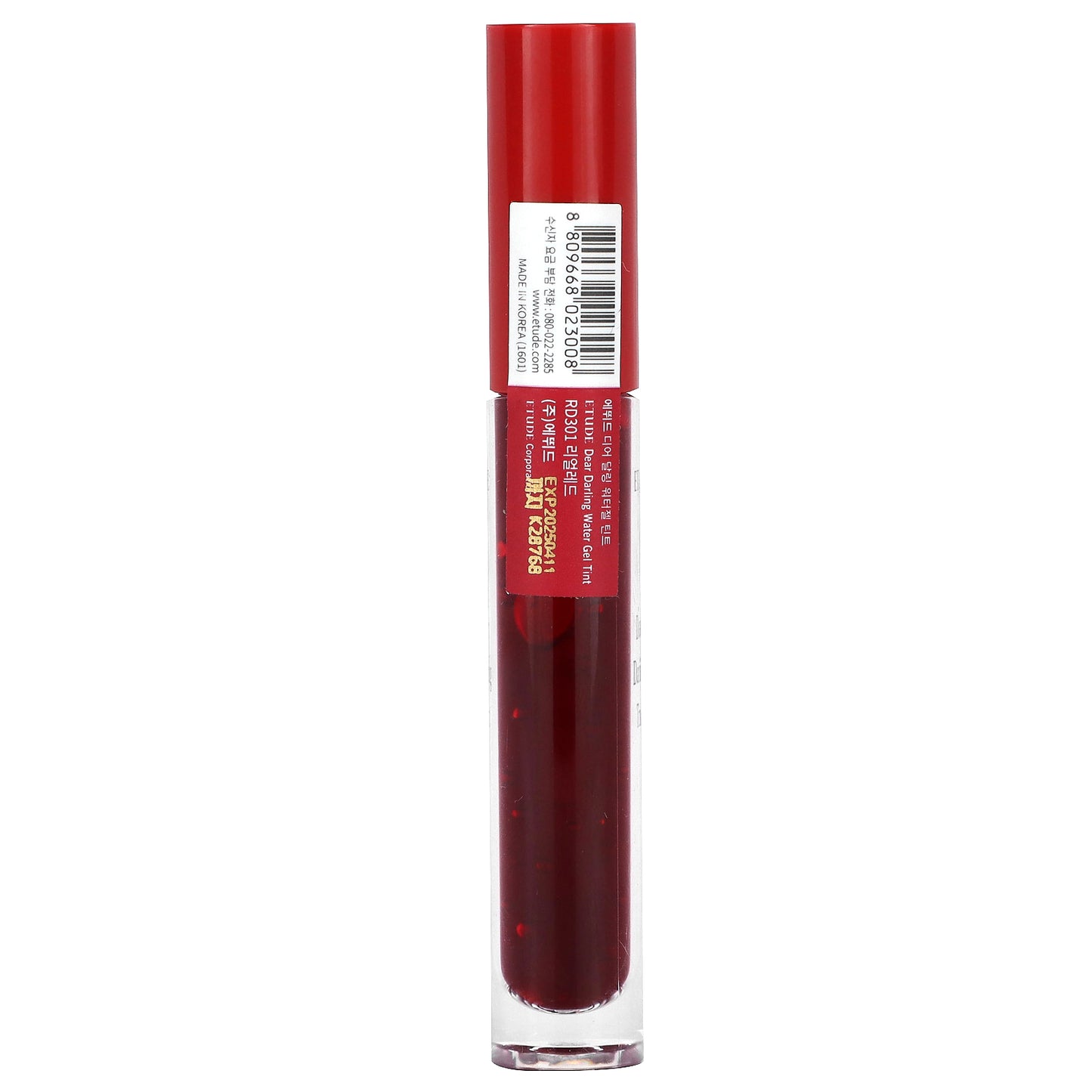 ETUDE, Dear Darling Water Gel Tint, RD301 Real Red, 0.17 oz (5 g)