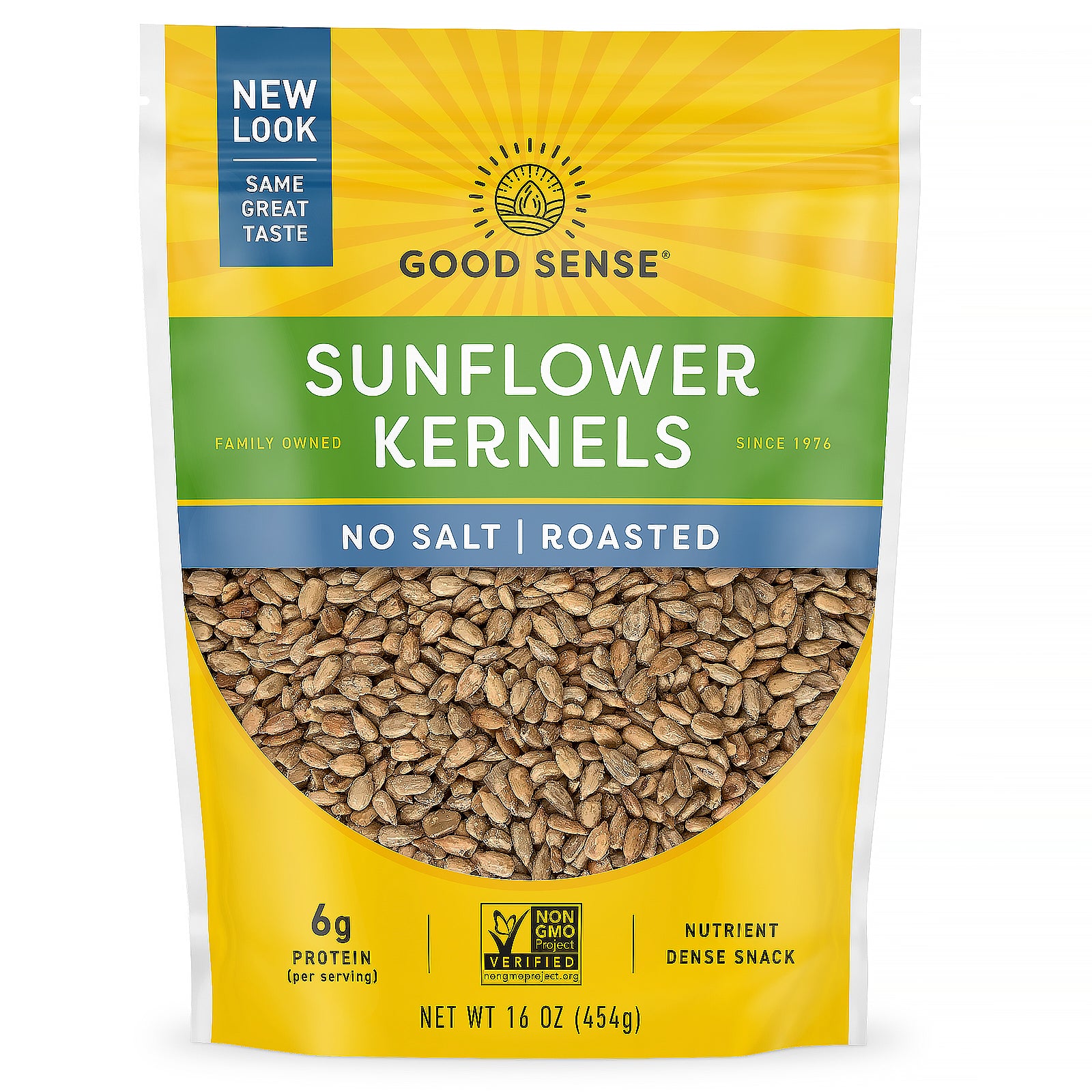 Good Sense, Sunflower Kernels, No Salt, Roasted, 16 oz (454 g)