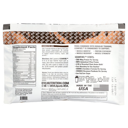 EVLution Nutrition, LeanFuel™, Chocolate, 3 Packets, 1 oz (29.5 g) Each