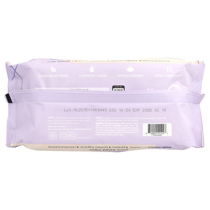 The Honest Company, Plant-Based Wipes, Lavender, 60 Count