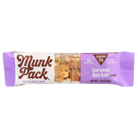 Munk Pack, Nut & Seed Bar, Caramel Sea Salt, 1.23 oz (35 g)
